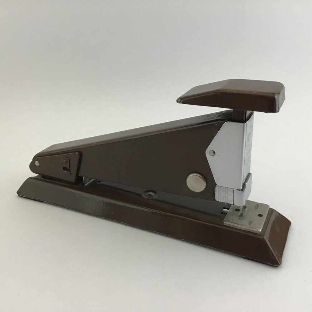 Vintage Apsco Stapler Model 2002 Brown Made in Sweden